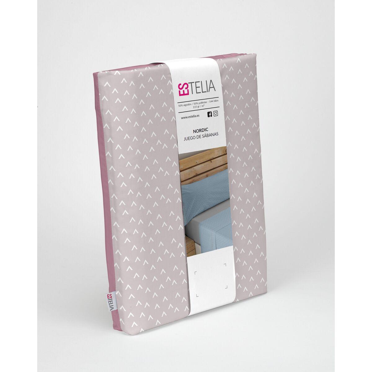 Juego de Sábanas Alexandra House Living Estelia Malva Cama de 180 4 Piezas