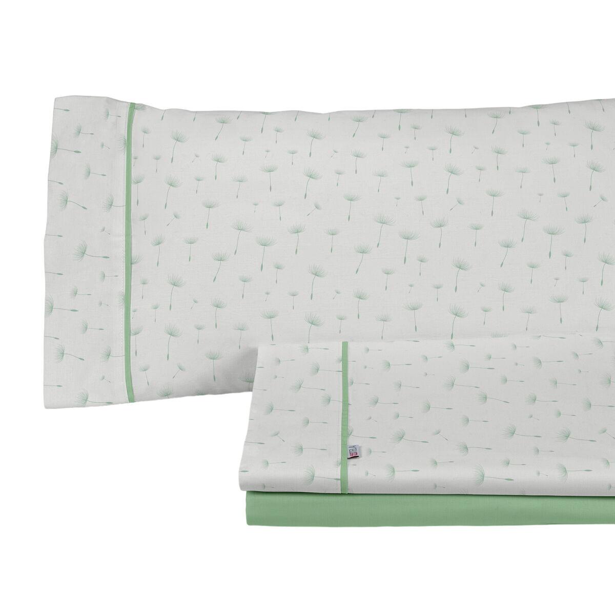 Juego de Sábanas Alexandra House Living Estelia Verde Cama de 135/140 3 Piezas
