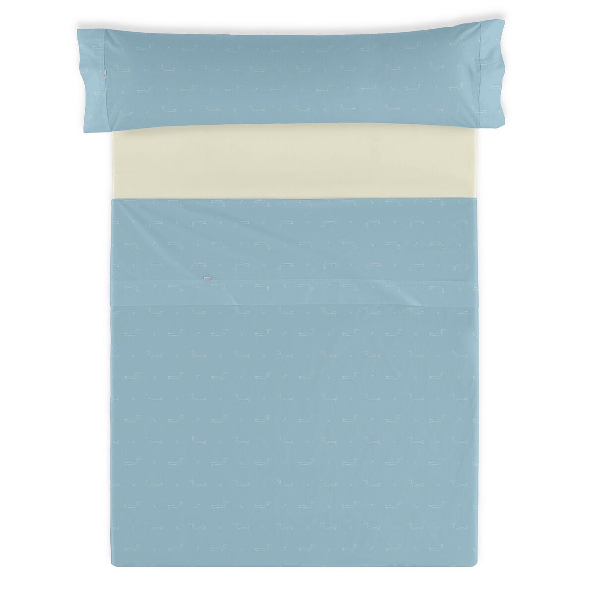 Juego de Sábanas Alexandra House Living Cuca Azul Cama de 105 3 Piezas