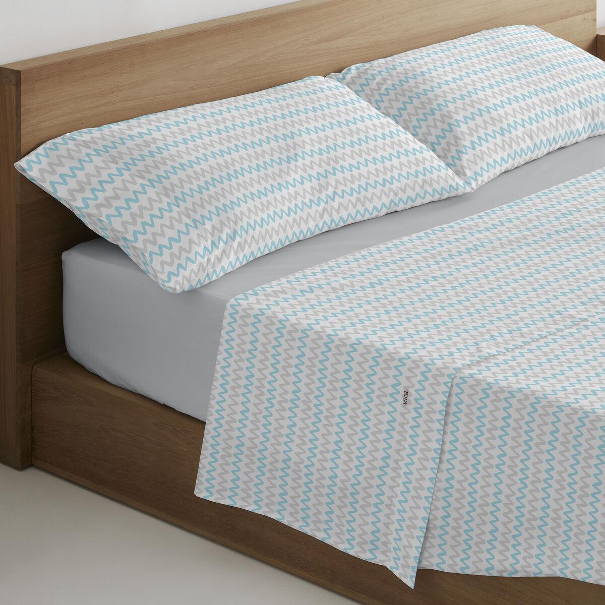 Juego de Sábanas Alexandra House Living Cloe Azul Cama de 90 3 Piezas