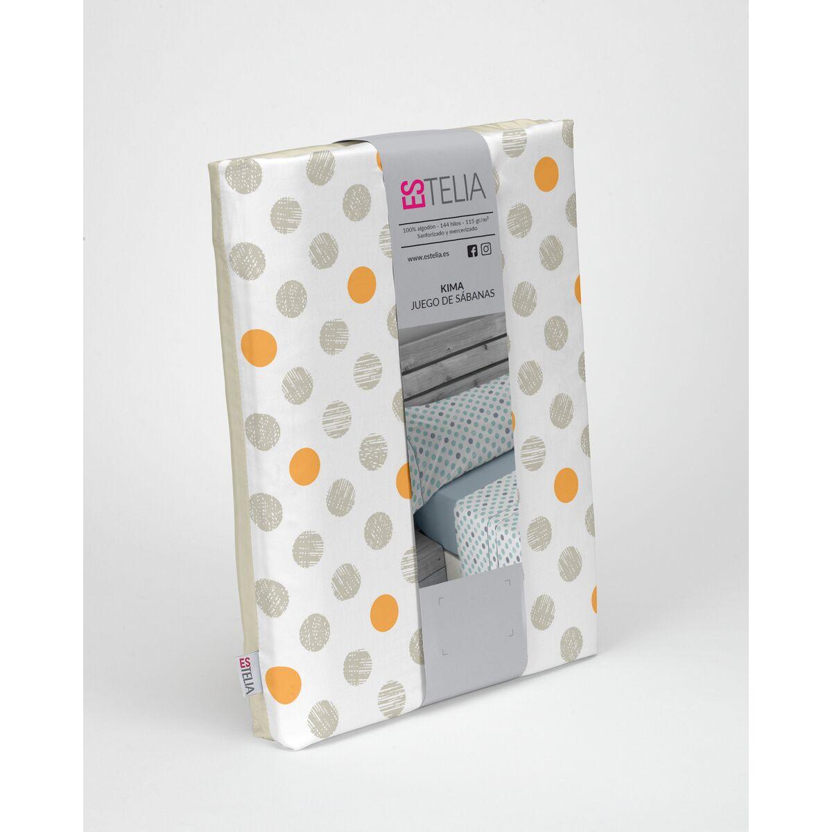 Juego de Sábanas Alexandra House Living Estelia Beige Cama de 150 4 Piezas