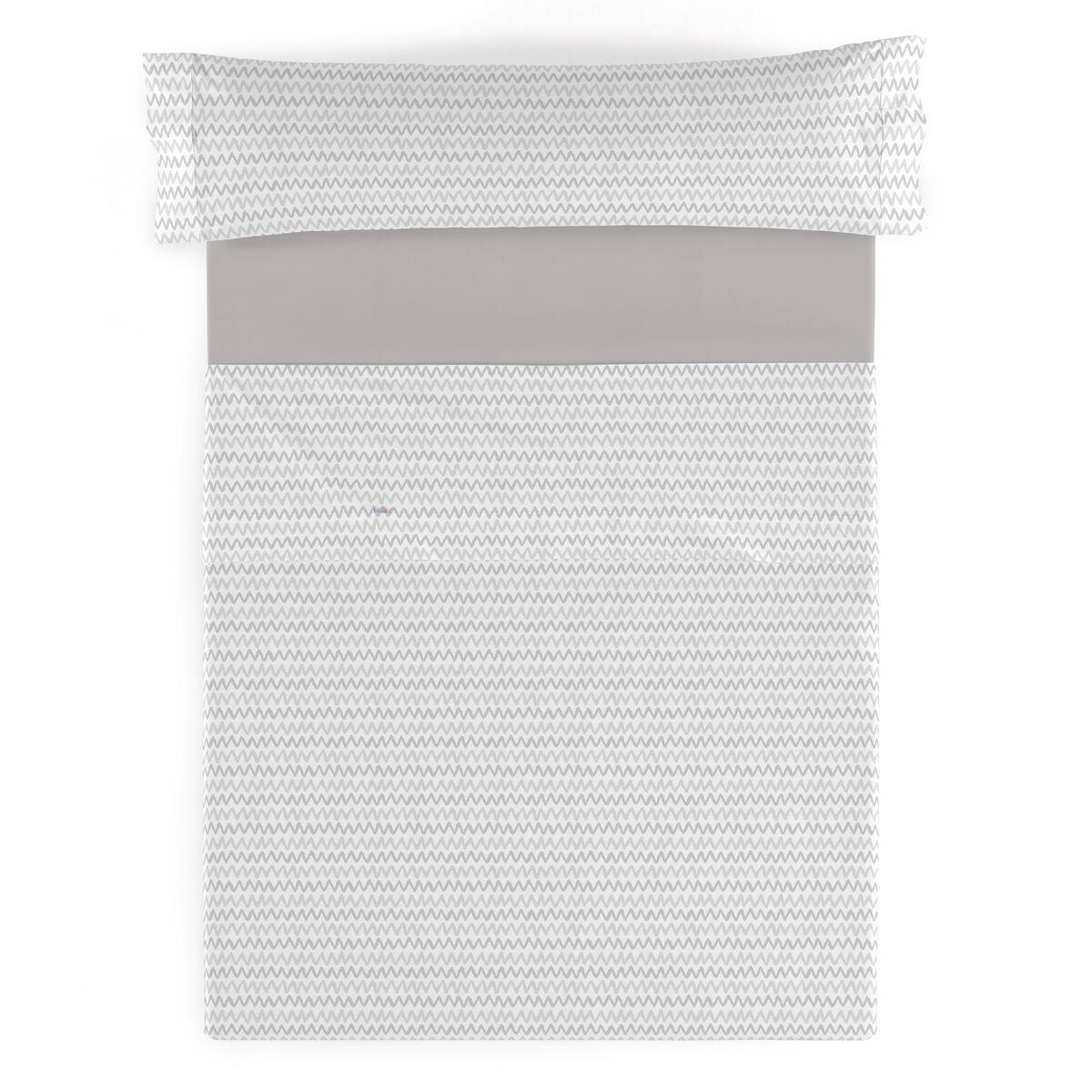 Juego de Sábanas Alexandra House Living Cloe Gris Cama de 150 3 Piezas