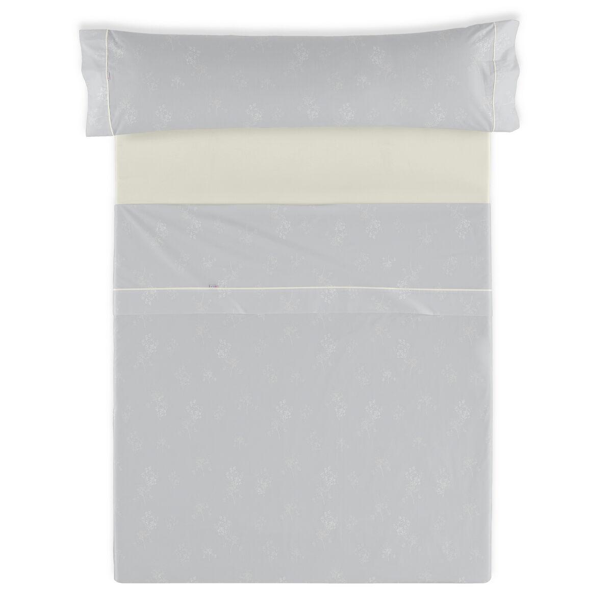 Juego de Sábanas Alexandra House Living Vairy Gris Perla Cama de 105 3 Piezas