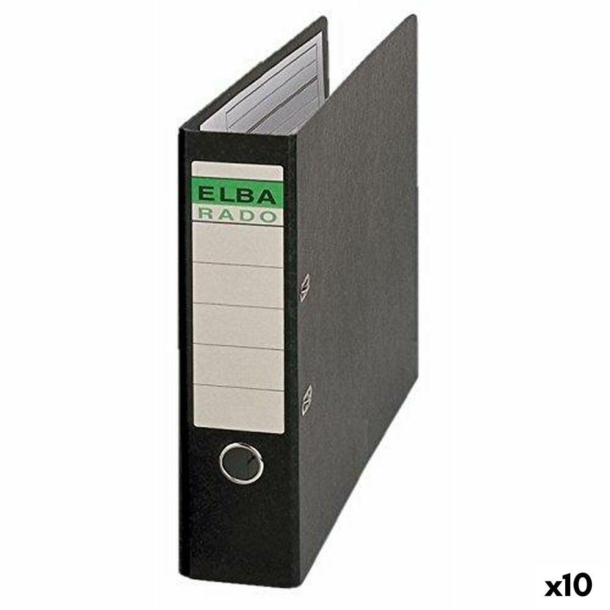 Archivador de Palanca Elba Negro 47 x 32 x 8 cm (10 Unidades)