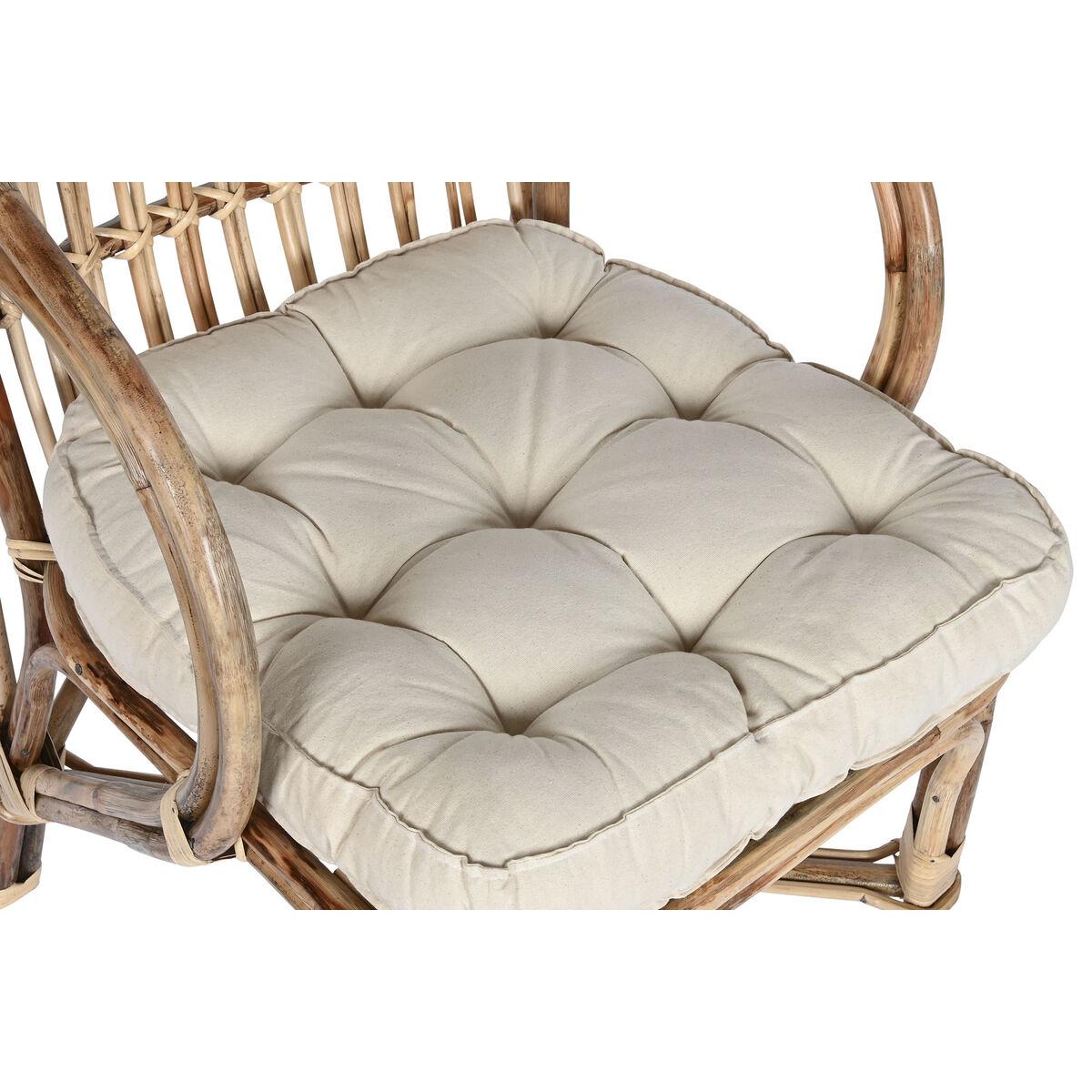 Silla de Jardín Home ESPRIT Bambú Ratán 58 x 65 x 85 cm