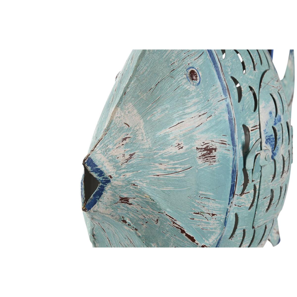 Figura Decorativa Home ESPRIT Pez Mediterráneo 63 x 11 x 41 cm