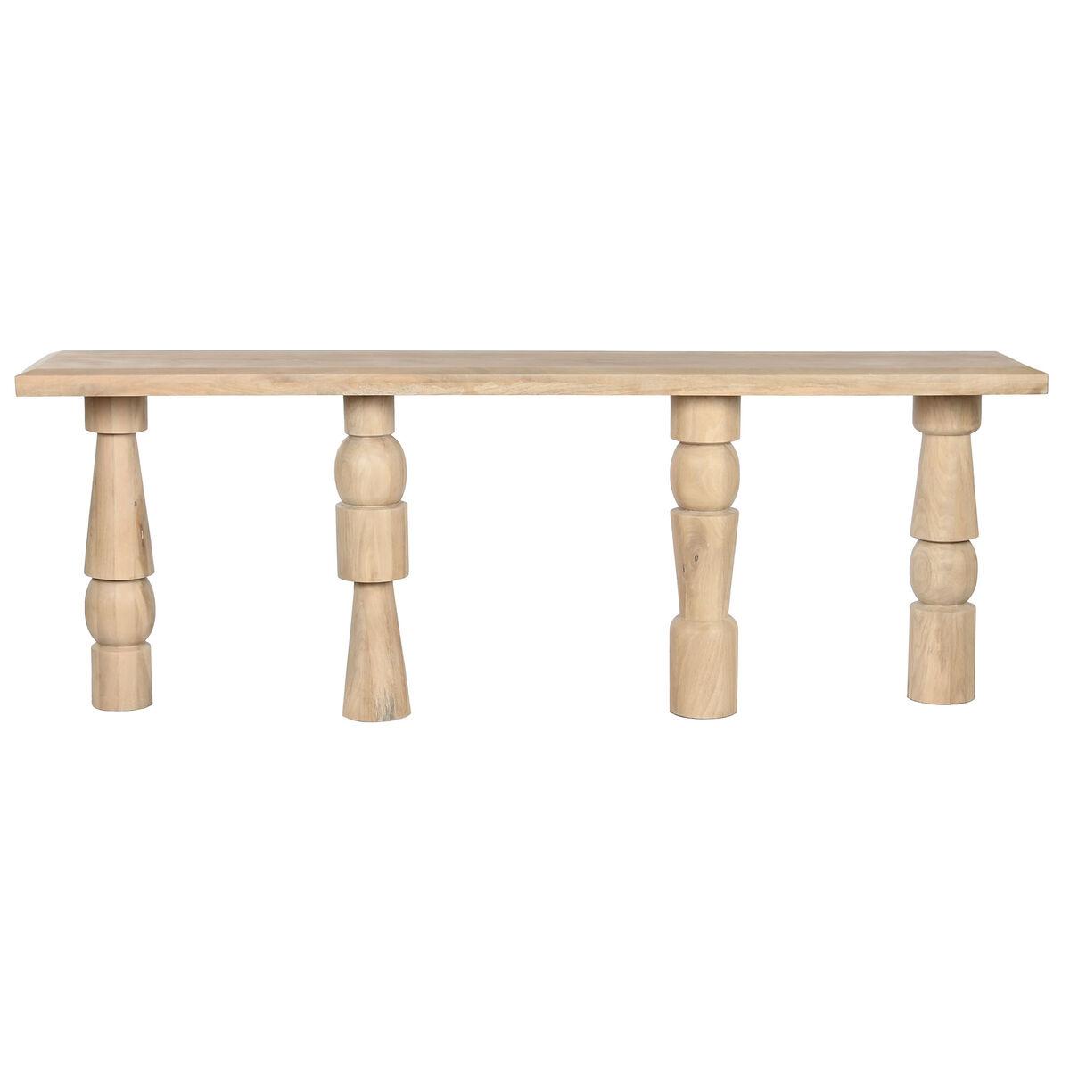 Consola Home ESPRIT Amarillo Madera de mango 216 x 40 x 77 cm