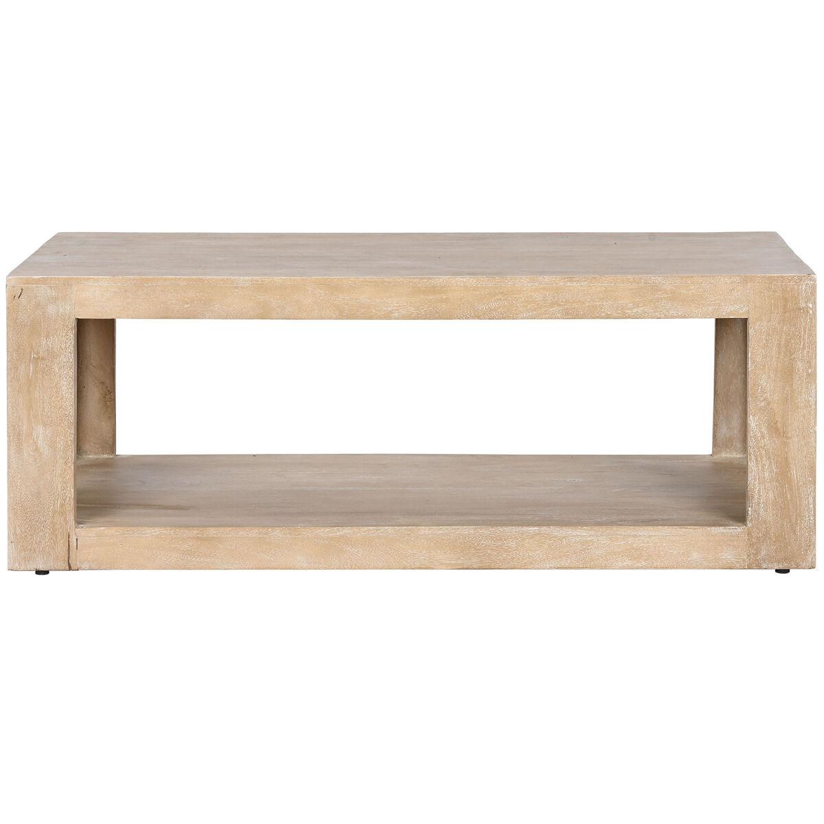 Mesa de Centro Home ESPRIT Natural Madera 120 x 58 x 45 cm