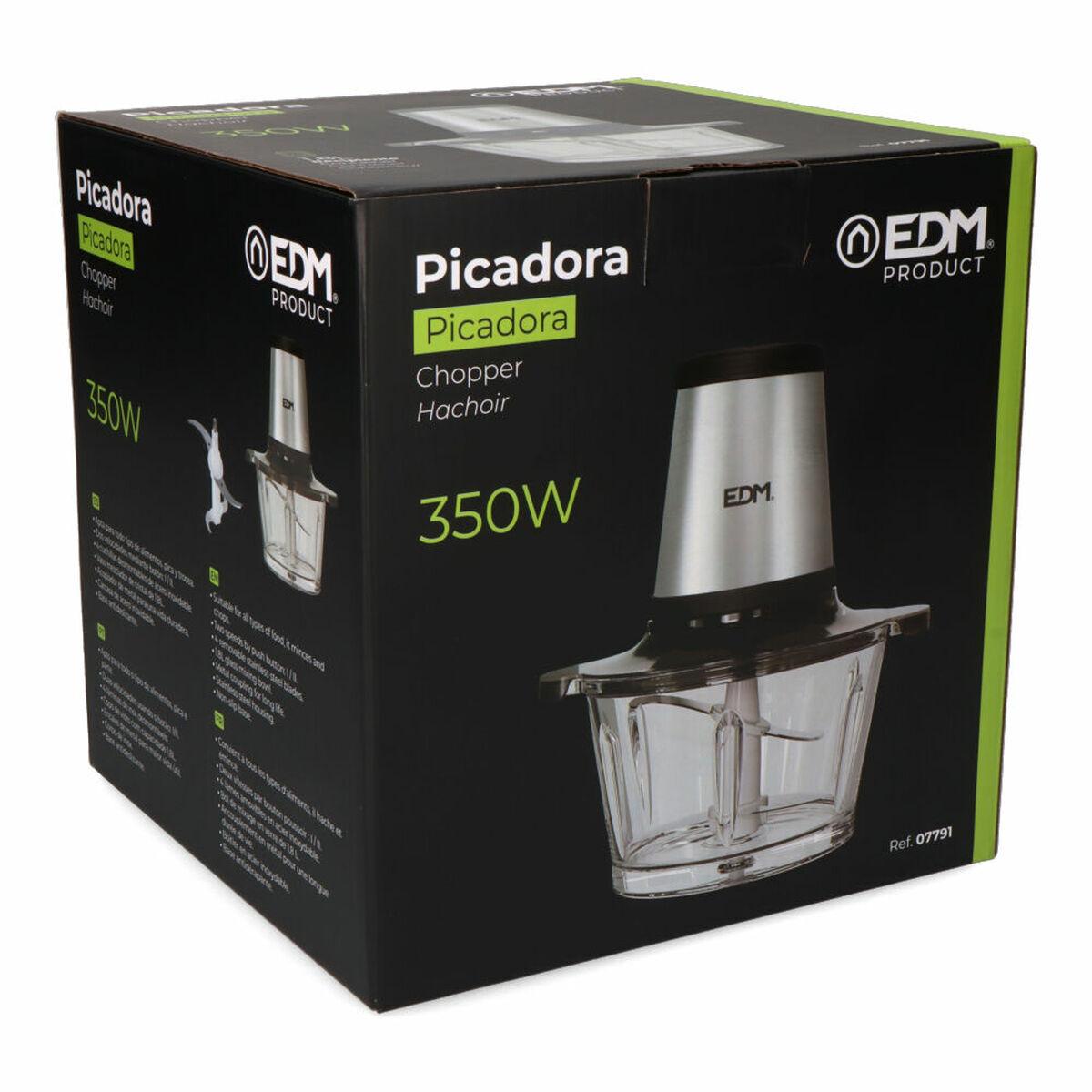 Picadora EDM 07791 Acero Inoxidable 350 W 1,8 L