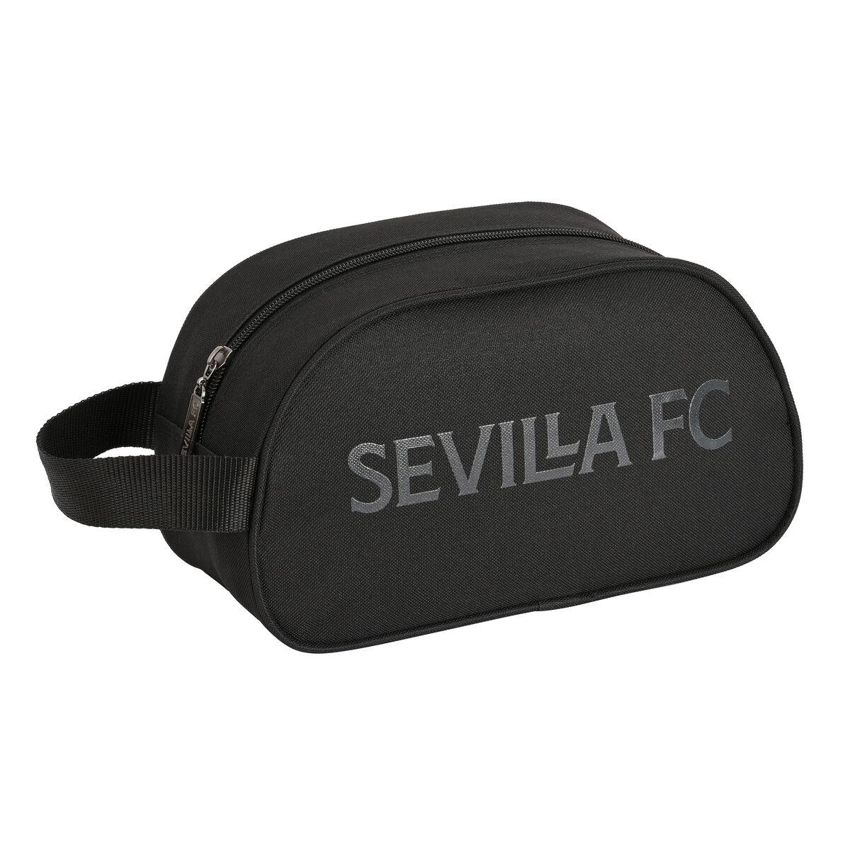 Neceser Infantil Sevilla Fútbol Club Teen Negro 26 x 15 x 12 cm