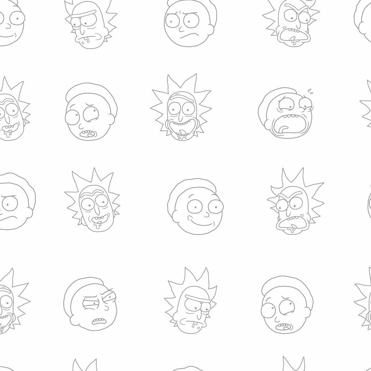 Sábana Bajera Ajustable Rick and Morty Blanco Multicolor 180 x 200 cm 100 % algodón