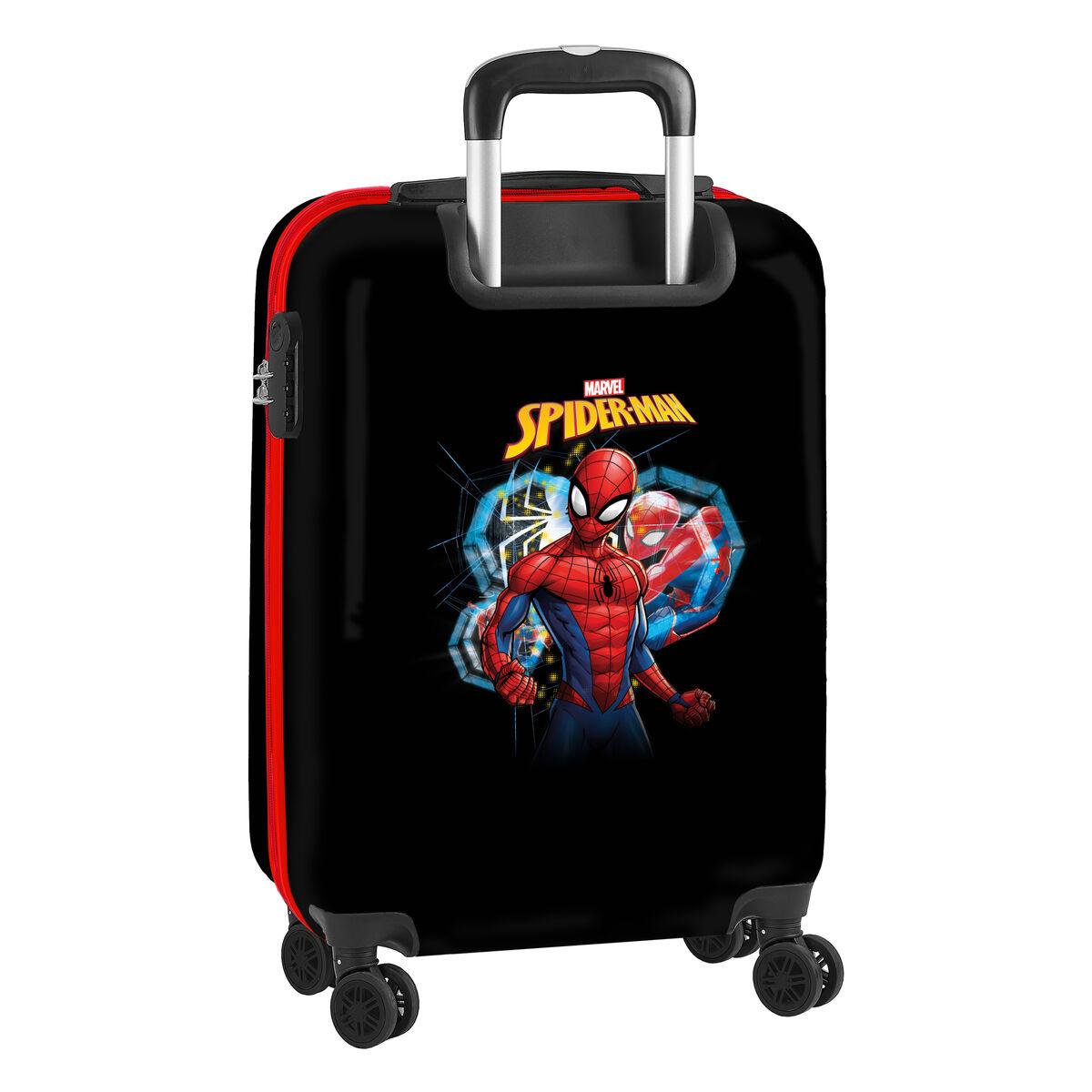 Trolley de Cabina Spider-Man Hero Negro 34,5 x 55 x 20 cm