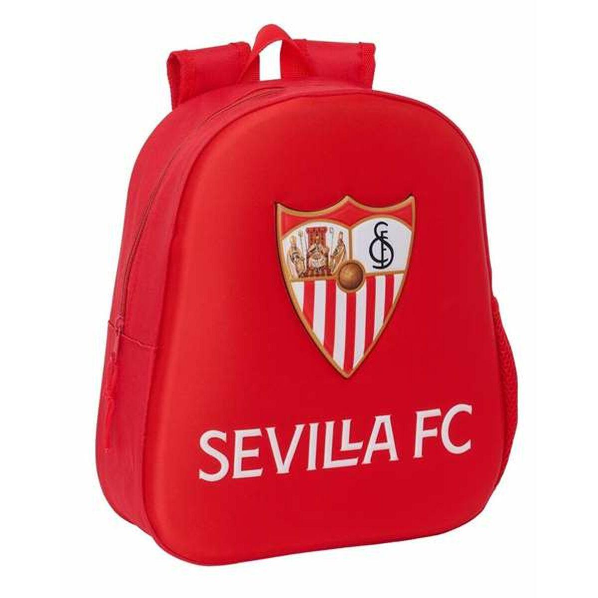 Mochila Escolar 3D Sevilla Fútbol Club 27 x 33 x 10 cm
