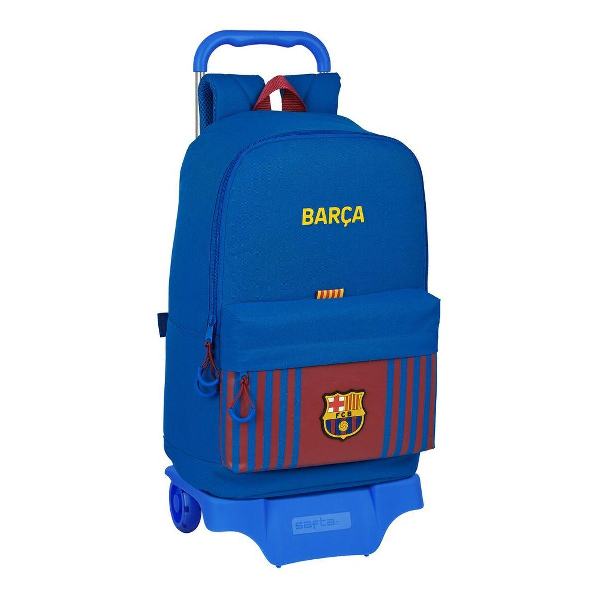 Mochila Escolar con Ruedas F.C. Barcelona 31 x 47 x 15 cm (31 x 47 x 15 cm)