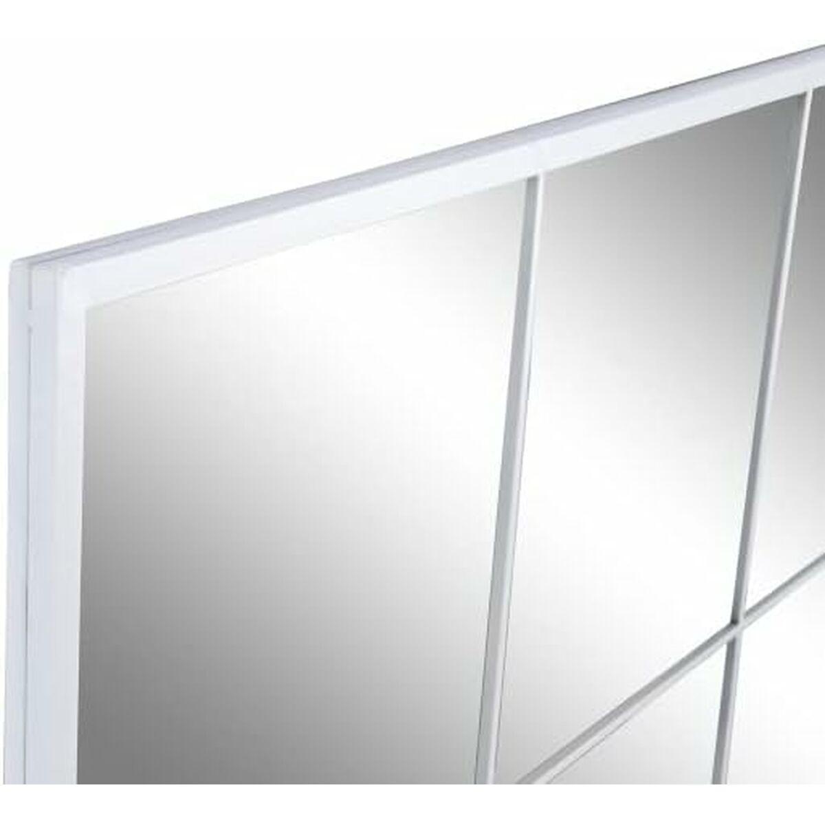 Espejo de pared JY21101W Blanco Ventana 90 x 90 x 2 cm Cuadrado