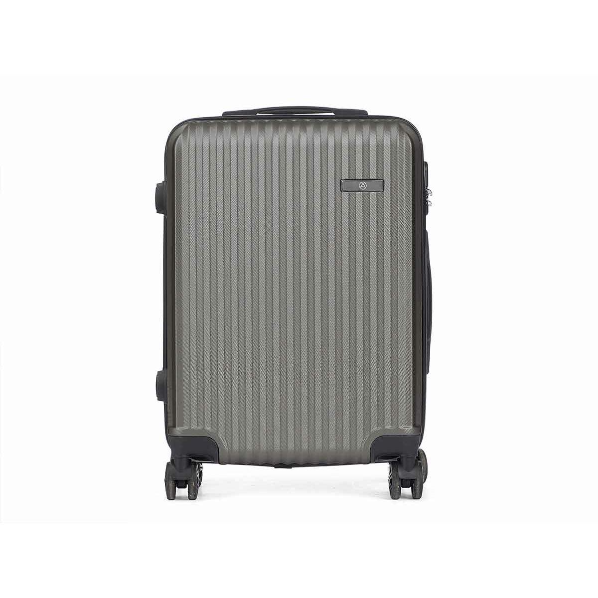 Maleta de Cabina HT-017-D Gris oscuro 55 x 35 x 20 cm Rayas