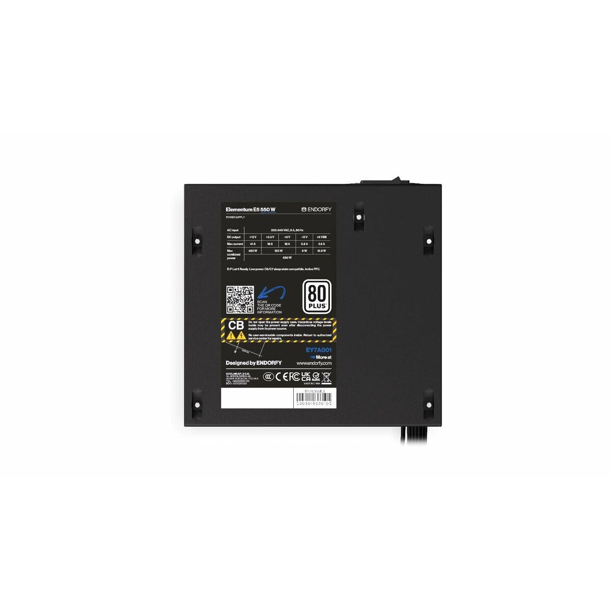 Fuente de Alimentación Endorfy EY7A001 ATX 550 W 80 PLUS