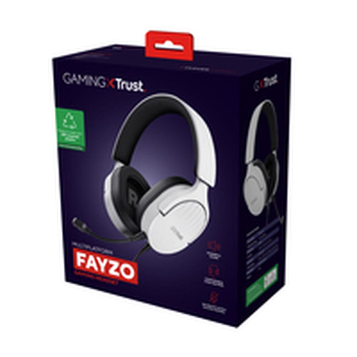 Auriculares con Micrófono Trust GXT489W FAYZO Blanco Negro