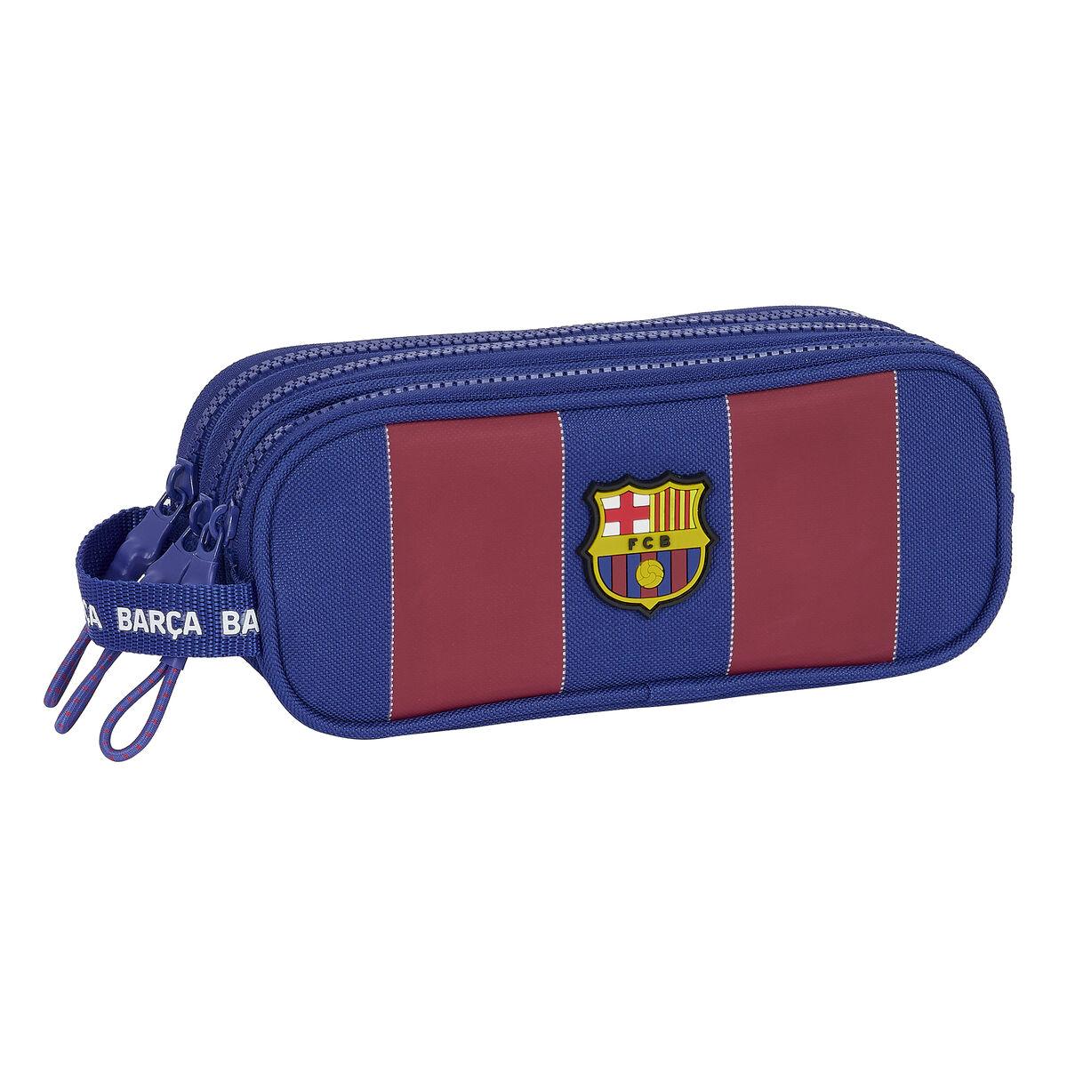 Portatodo Triple F.C. Barcelona 23/24 Rojo Azul marino 21 x 8,5 x 7 cm