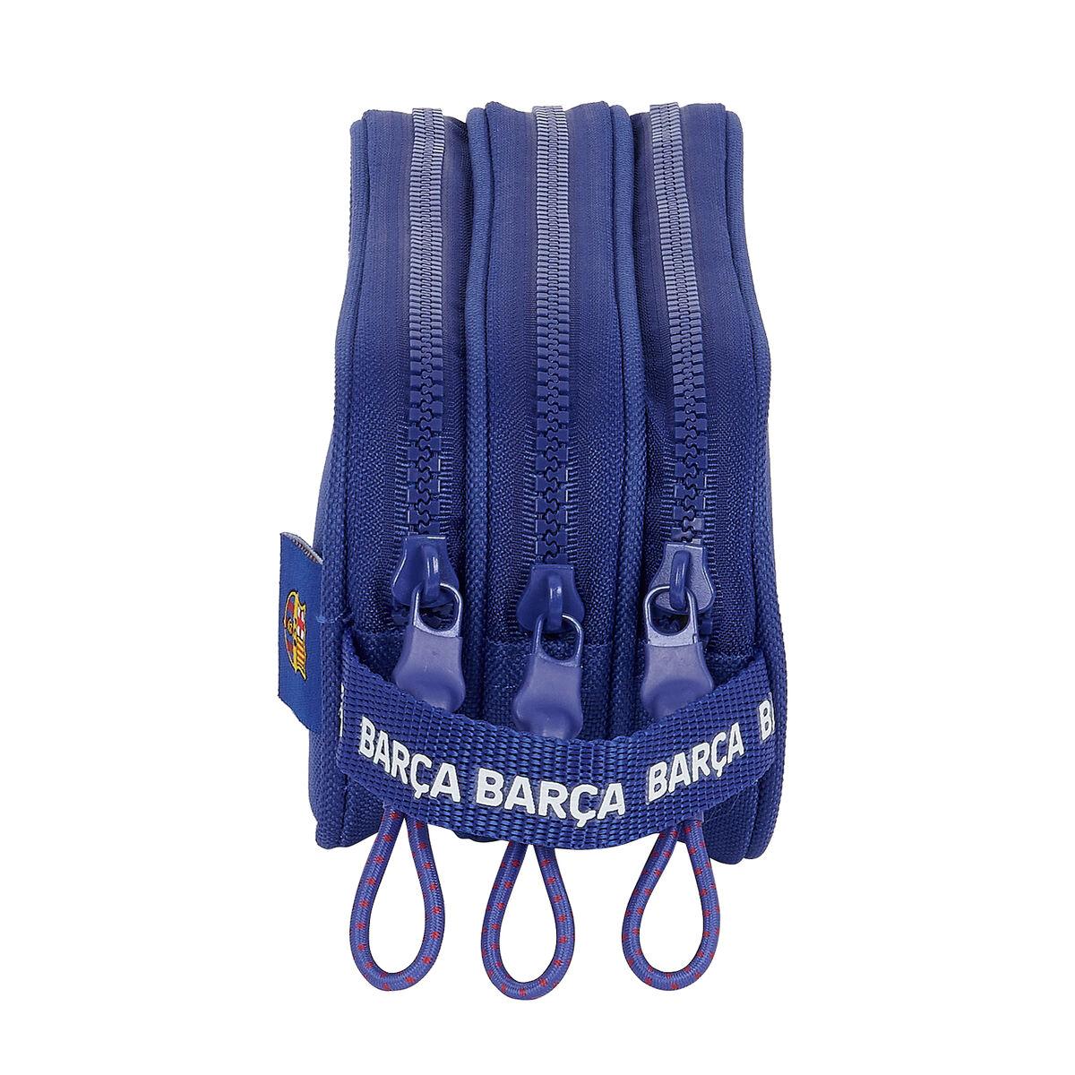 Portatodo Triple F.C. Barcelona 23/24 Rojo Azul marino 21 x 8,5 x 7 cm