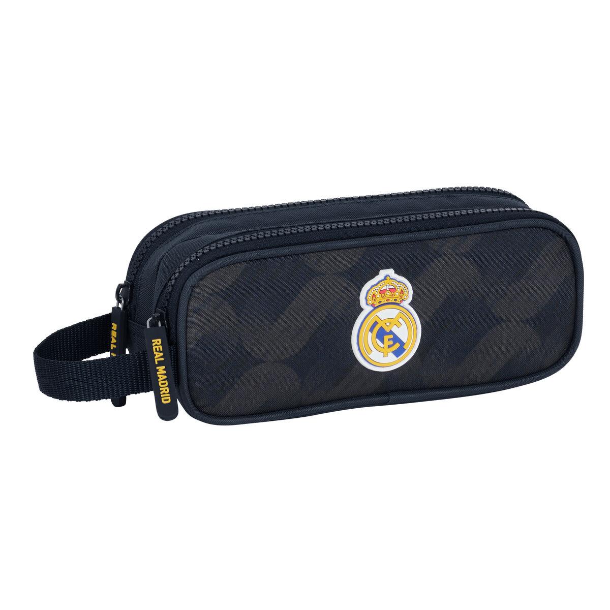 Portatodo Doble Real Madrid C.F. 23/24 Negro 21 x 8 x 6 cm