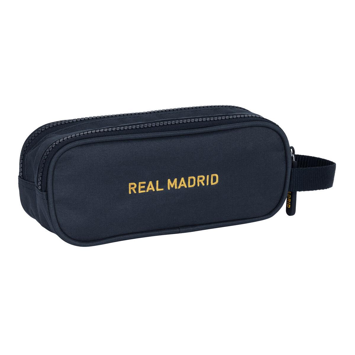 Portatodo Doble Real Madrid C.F. 23/24 Negro 21 x 8 x 6 cm