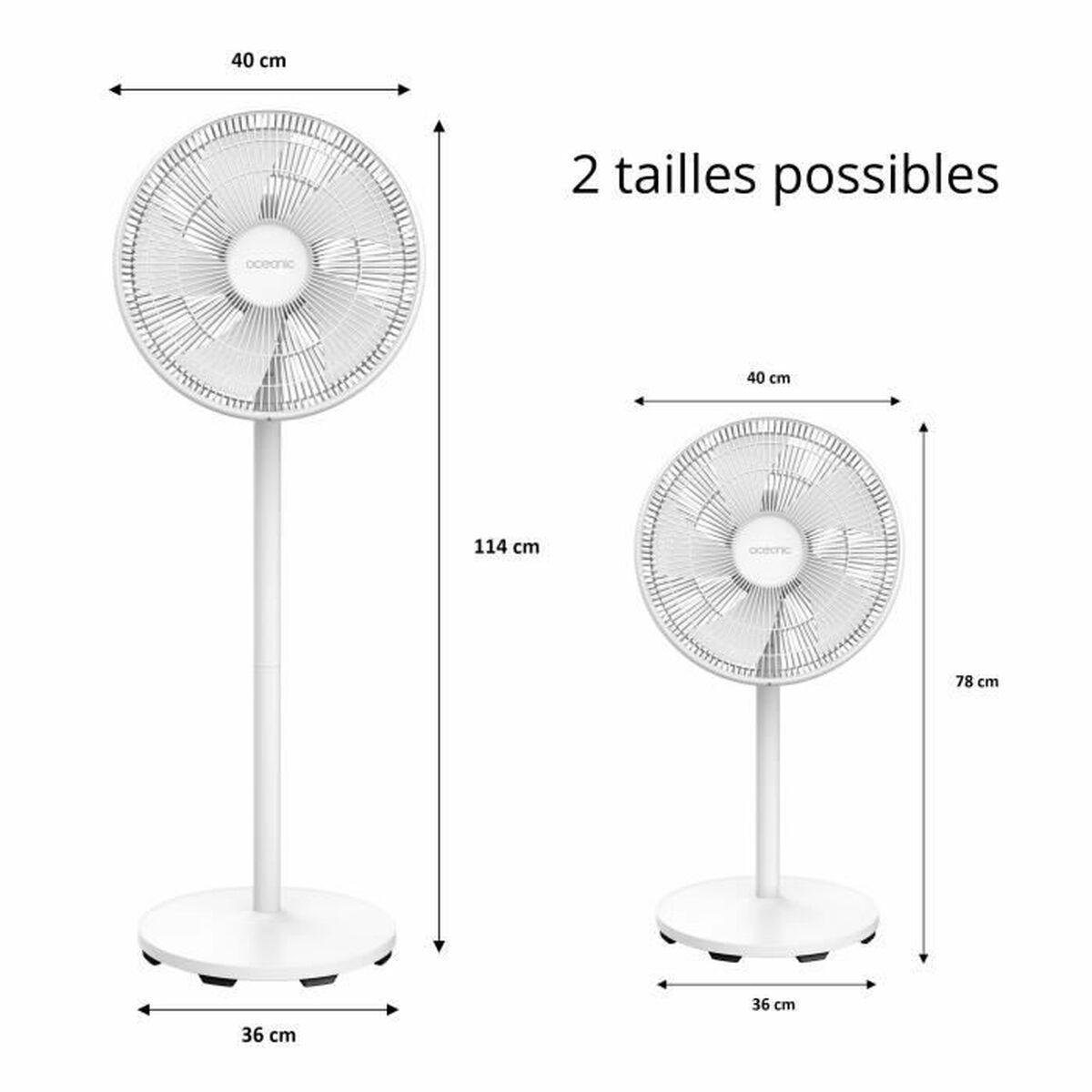 Ventilador de Pie Oceanic Blanco 50 W