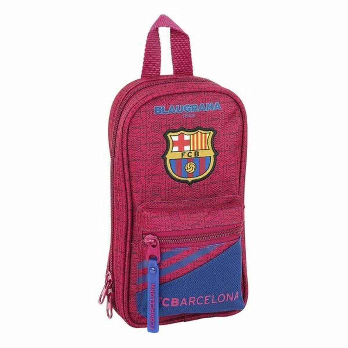 Plumier Mochila F.C. Barcelona Azul Granate 12 x 23 x 5 cm 33 Piezas