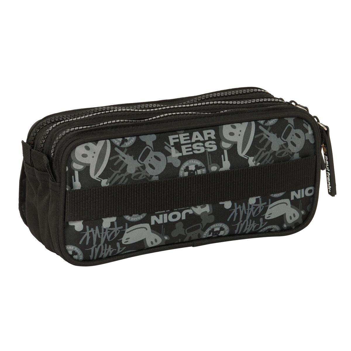 Portatodo Triple Paul Frank Join the Fun Negro 21,5 x 10 x 8 cm