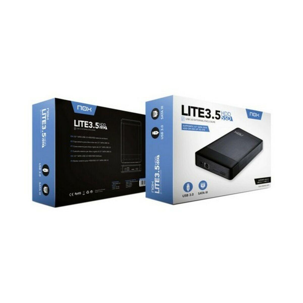 Caja Externa Nox-Xtreme NXLITEHDD35 Negro 3,5