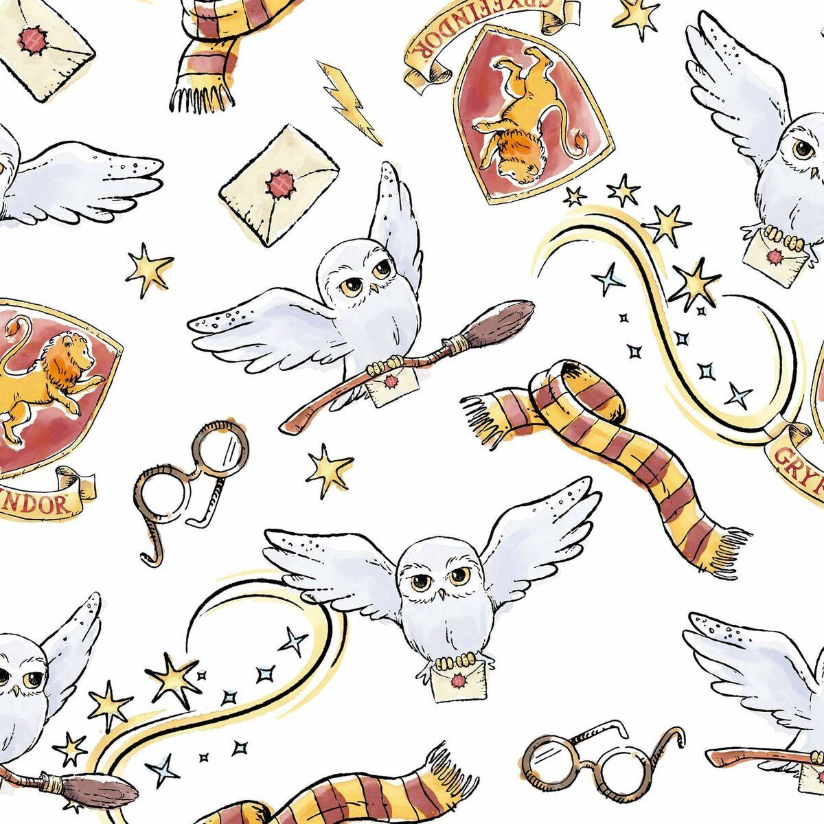 Colcha Harry Potter Hedwig Multicolor Cama 90 cm