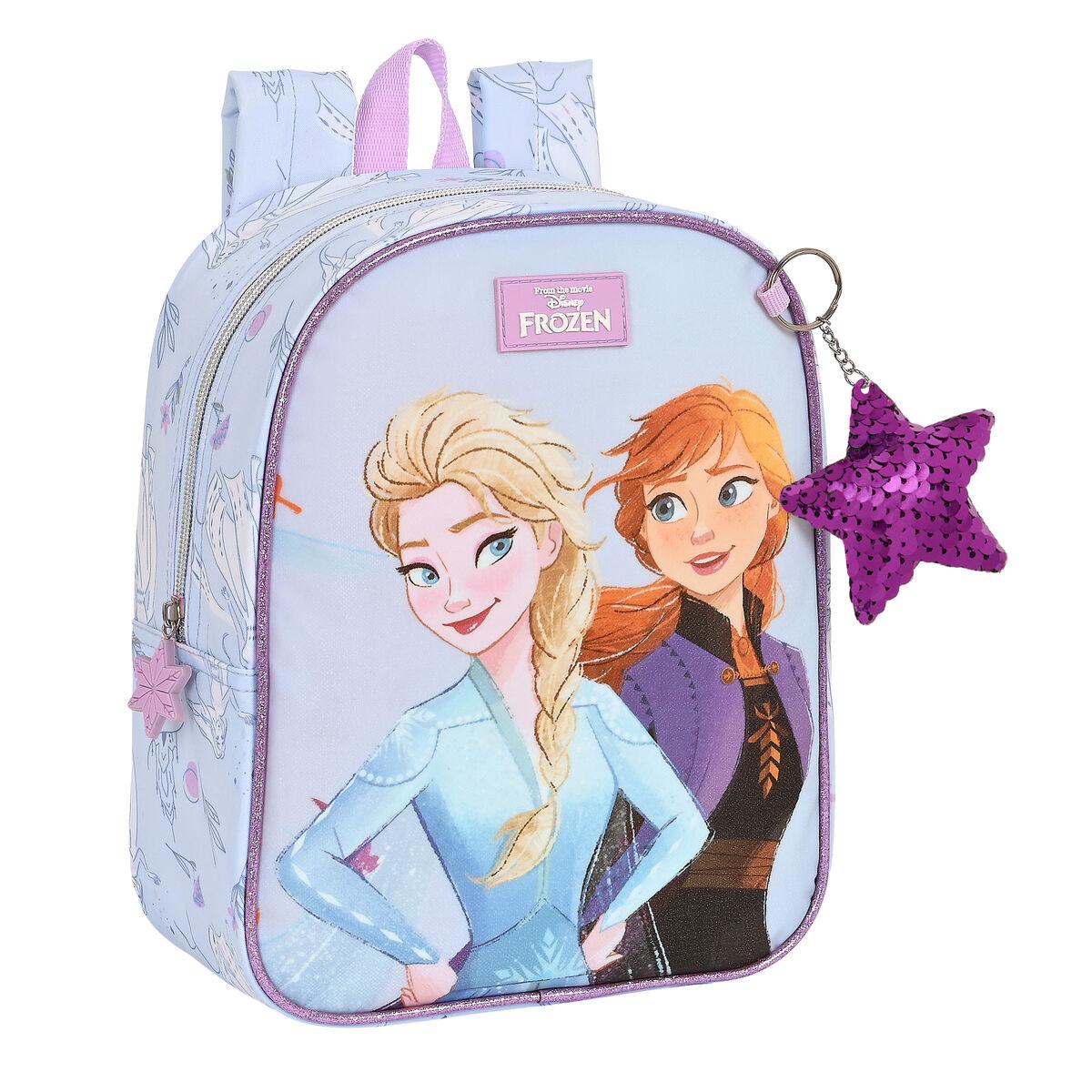Mochila Escolar Frozen Believe Lila 22 x 27 x 10 cm