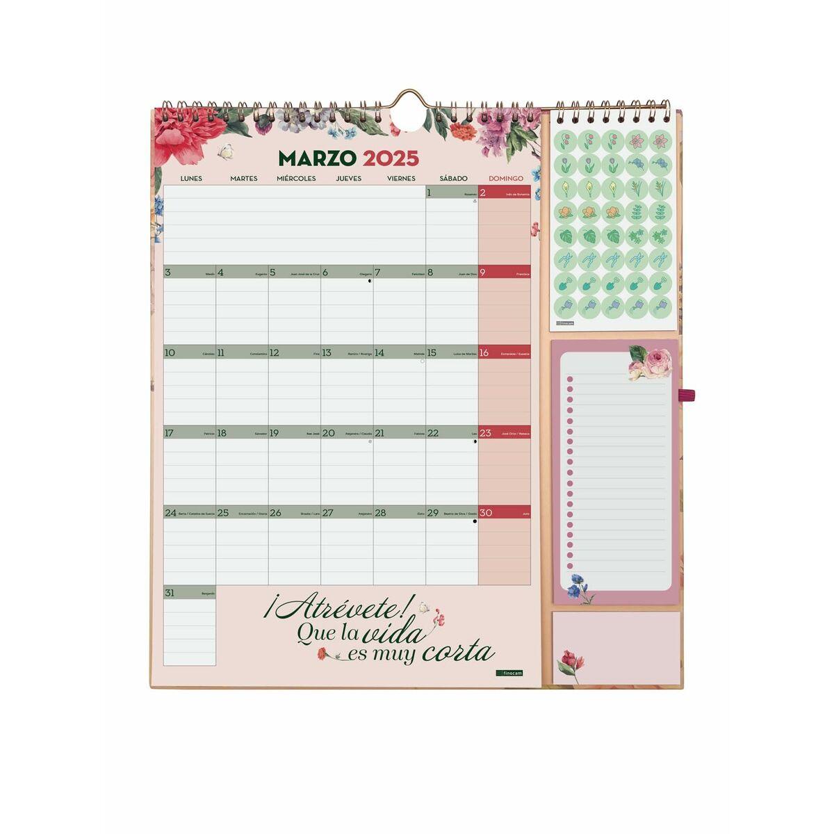 Calendario de pared Finocam Motivational phrases 2024-2025 21,5 x 32,5 cm