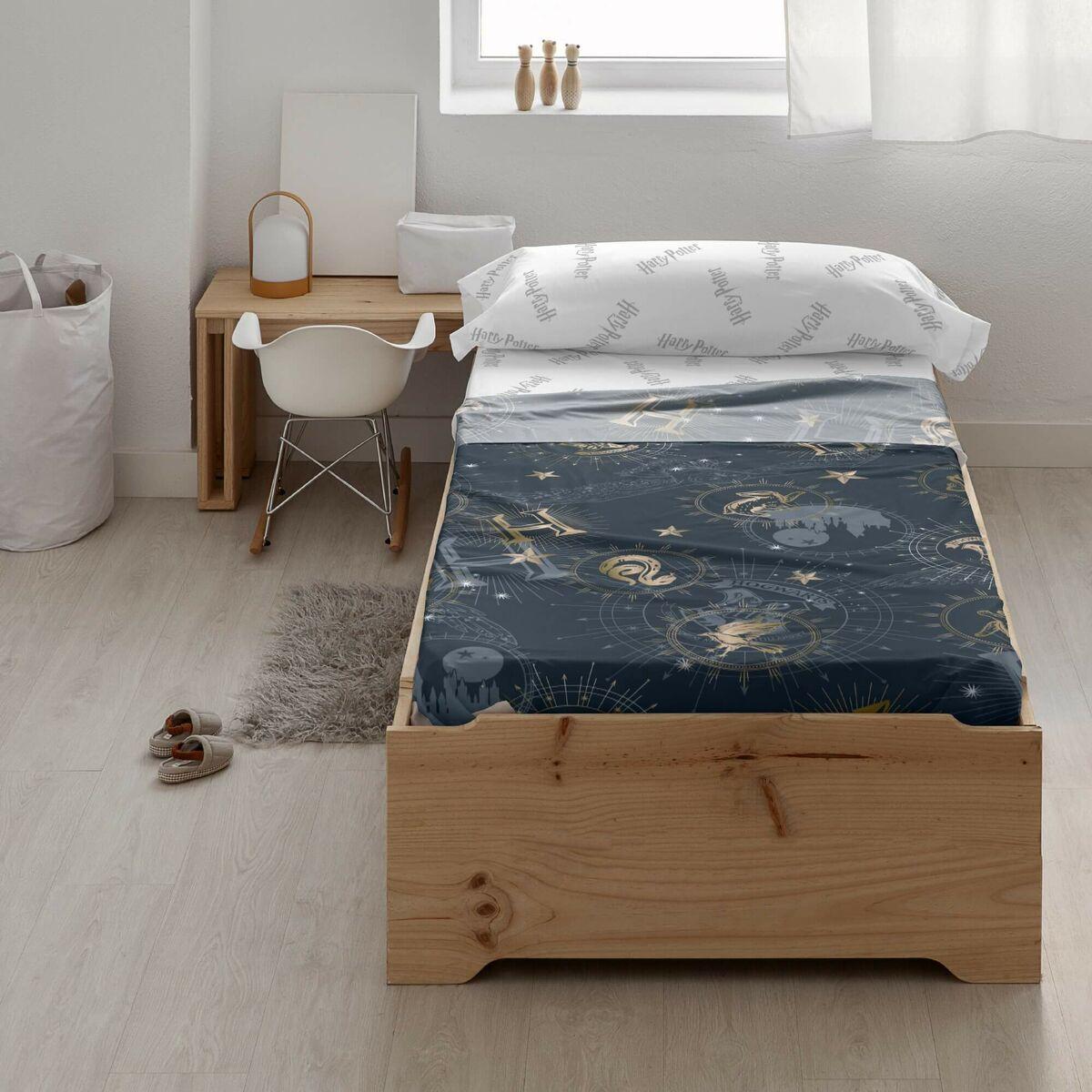 Juego de Sábanas Harry Potter HPotter Gold Multicolor Cama 150 cm