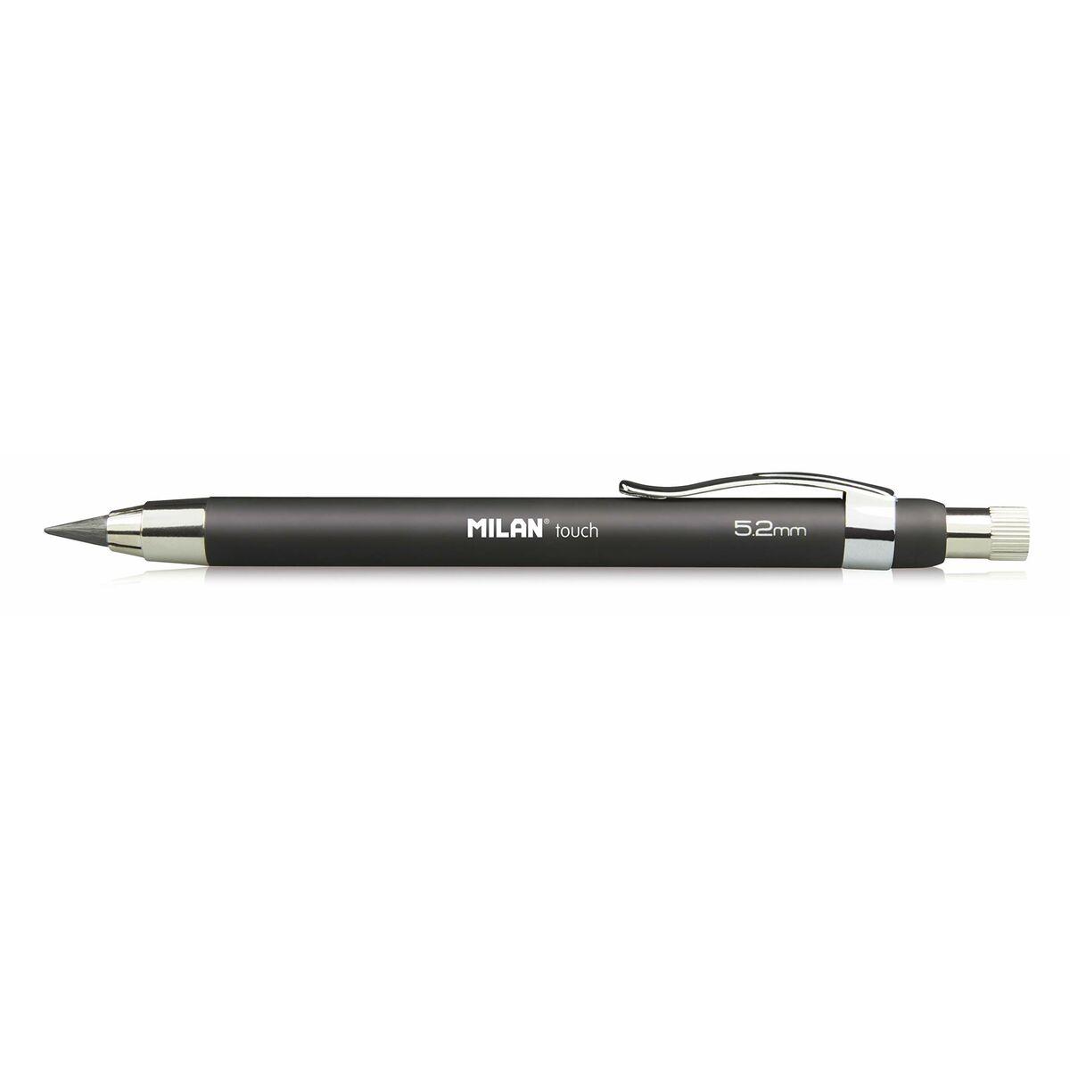 Portaminas Milan Touch Negro 5,2 mm (6 Unidades)