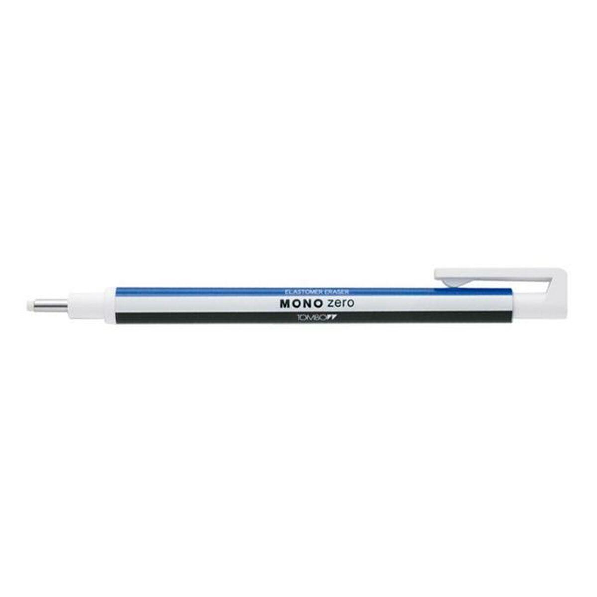 Portagomas Tombow Mono Zero Azul Blanco Negro (5 Unidades)
