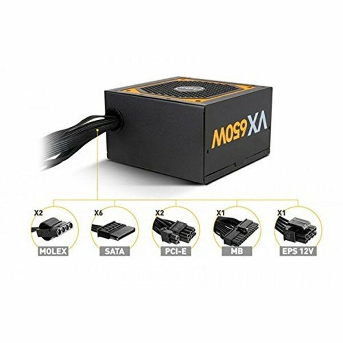 Fuente de Alimentación Nox NXURVX650BZ ATX 650 W 80 Plus Bronze