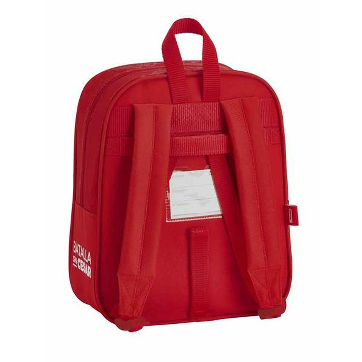 Mochila Infantil Real Sporting de Gijón Rojo 22 x 27 x 10 cm