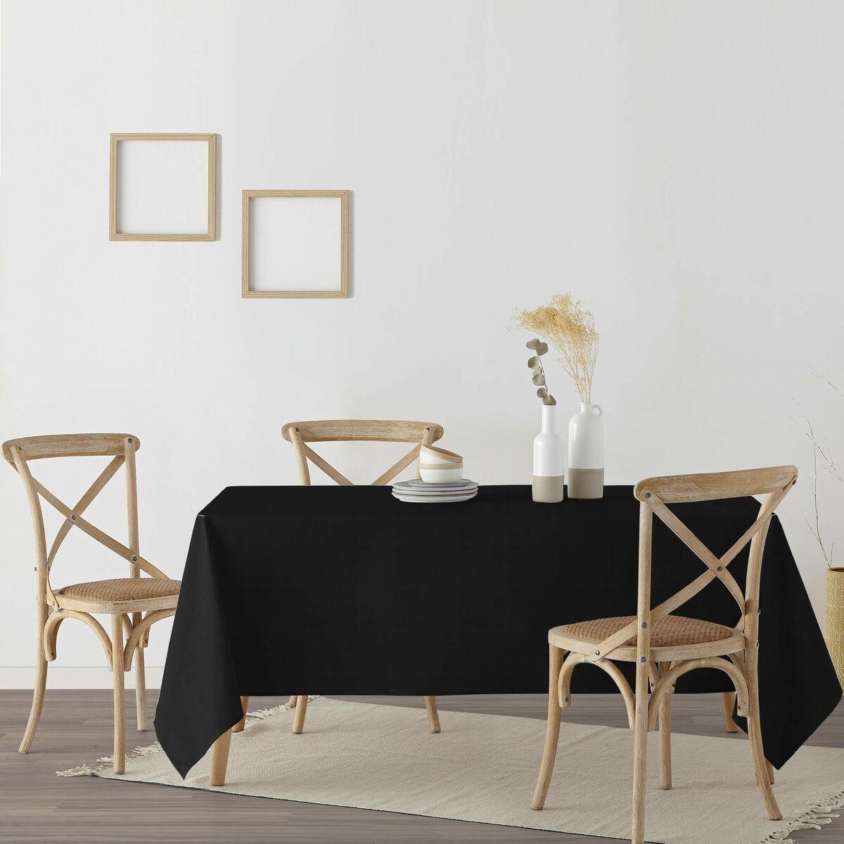 Mantel resinado antimanchas Belum Rodas 319 Negro 300 x 150 cm