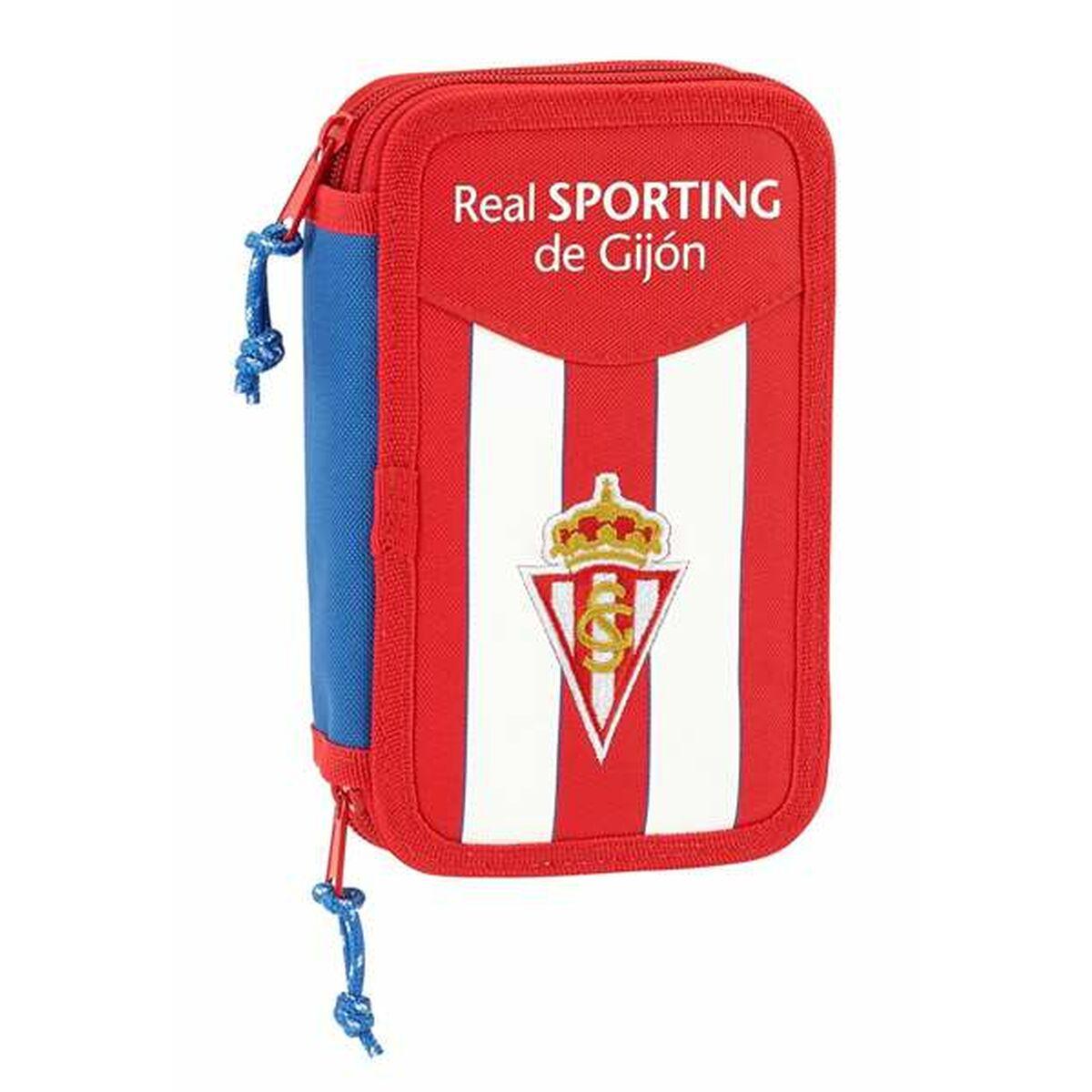 Plumier Doble Real Sporting de Gijón 12,5 x 19,5 x 4 cm