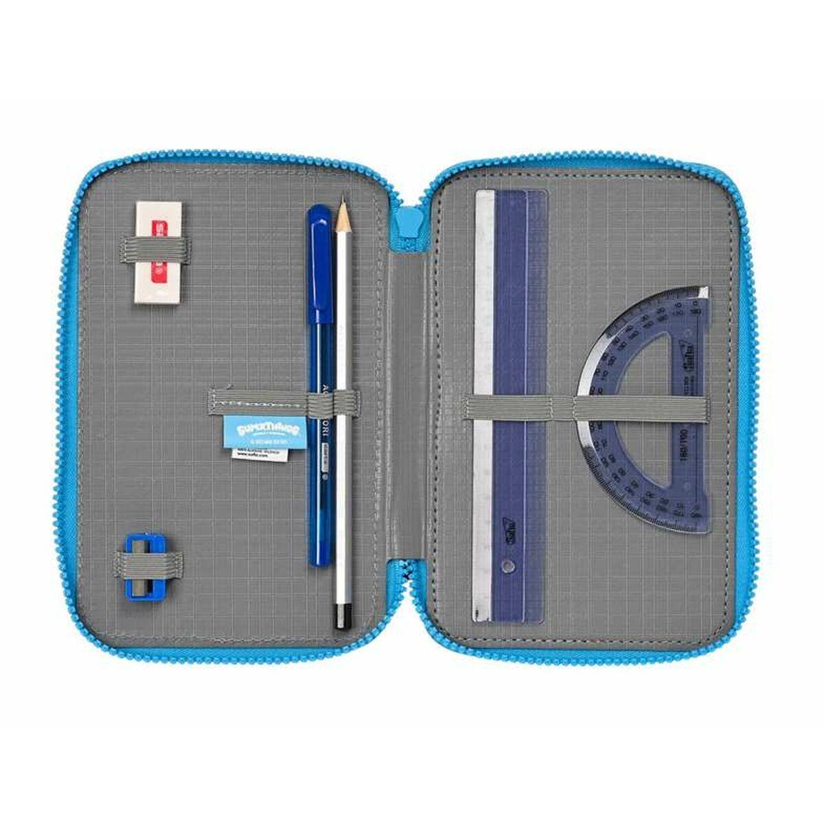 Plumier Triple SuperThings Rescue Force Azul 12,5 x 19,5 x 5,5 cm
