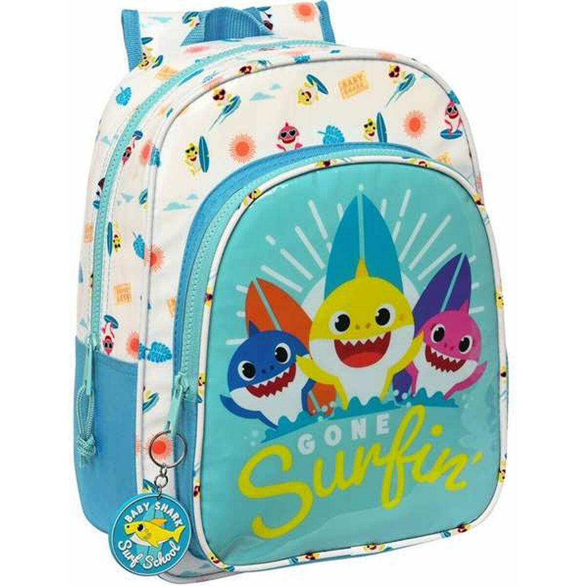 Mochila Infantil Baby Shark Surfing 26 x 34 x 11 cm