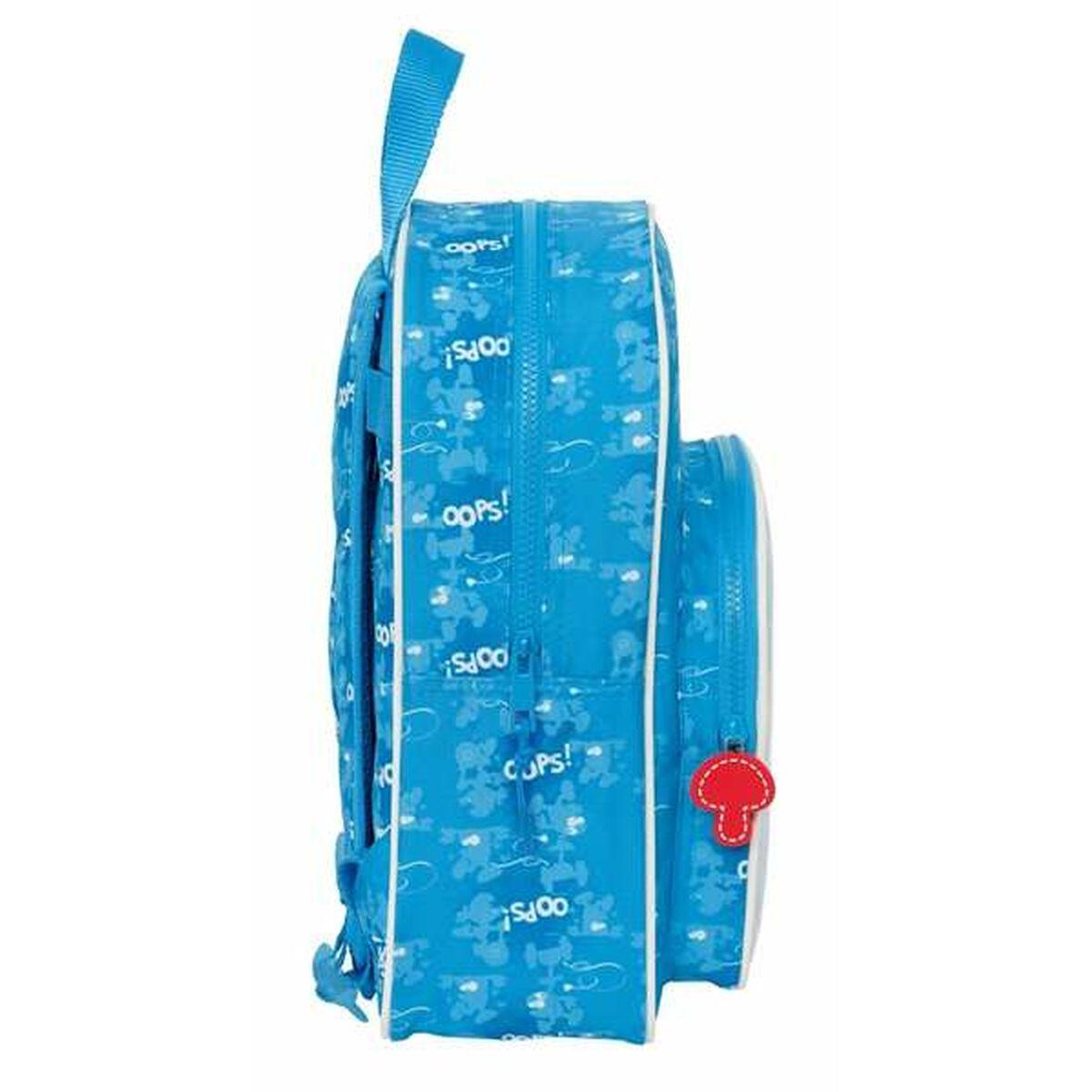 Mochila Infantil Los Pitufos 26 x 34 x 11 cm