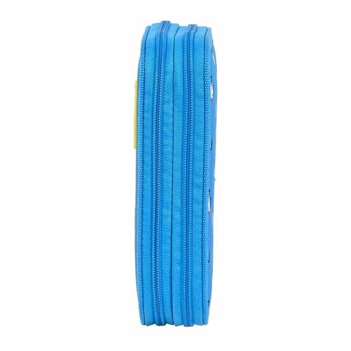 Plumier Doble El Hormiguero Azul 12,5 x 19,5 x 4 cm