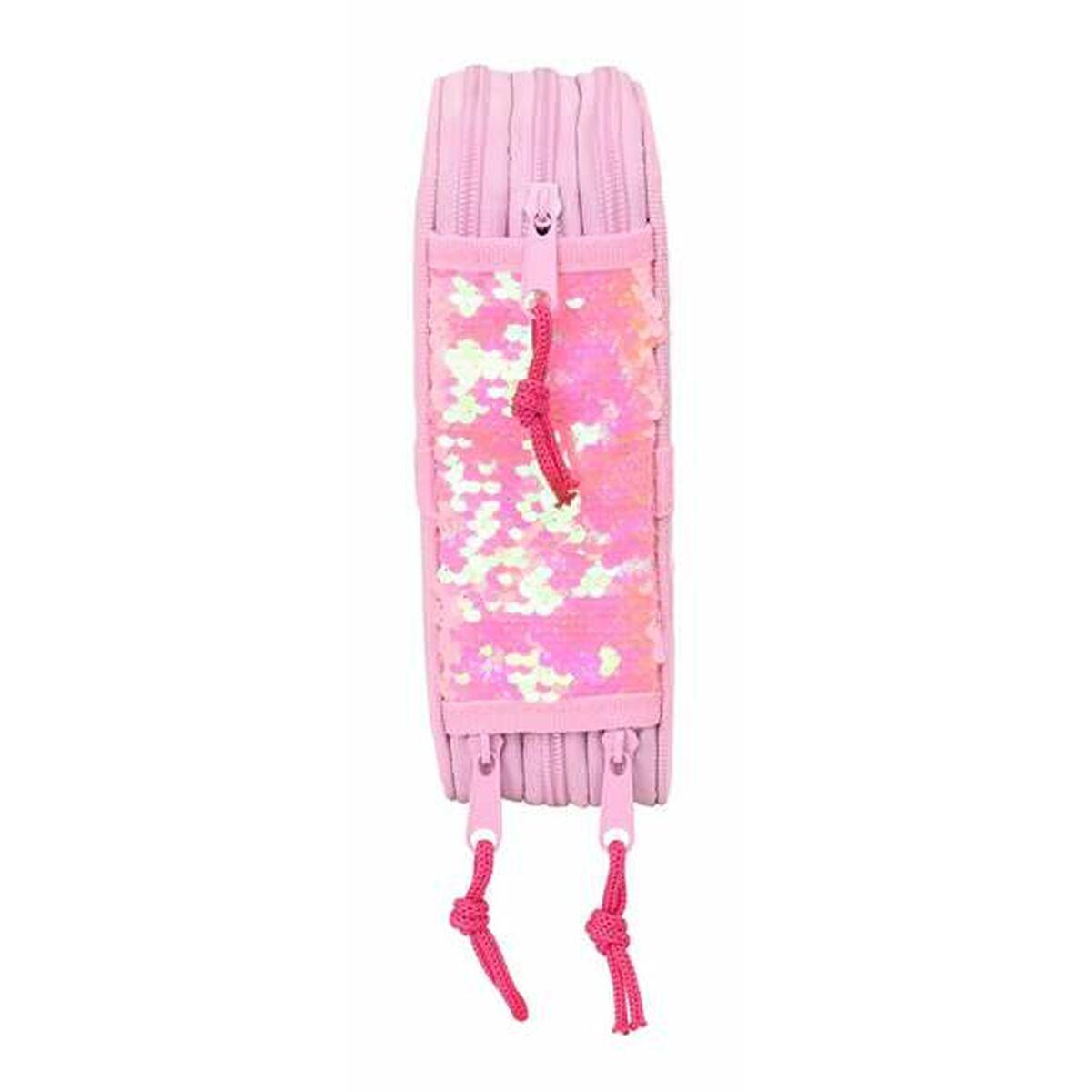 Plumier Triple Na!Na!Na! Surprise Sparkles Rosa claro 12,5 x 19,5 x 5,5 cm