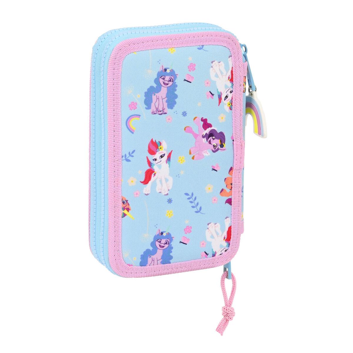 Plumier Doble My Little Pony Wild & Free Azul Rosa 12,5 x 19,5 x 4 cm