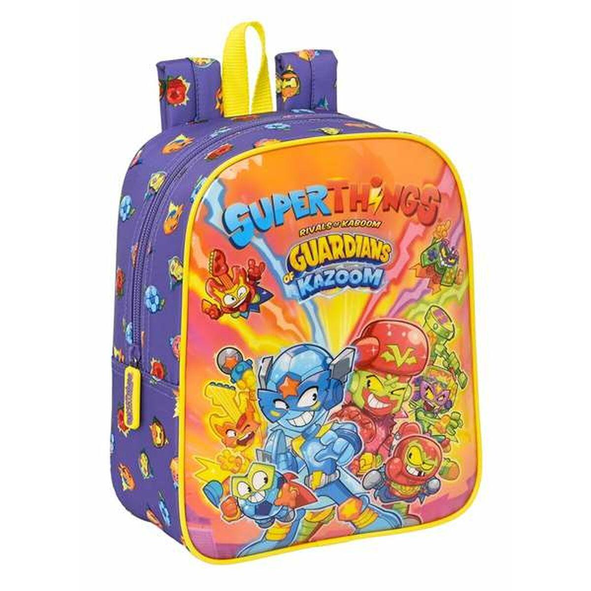 Mochila Infantil SuperThings Guardians of Kazoom Morada 22 x 27 x 10 cm