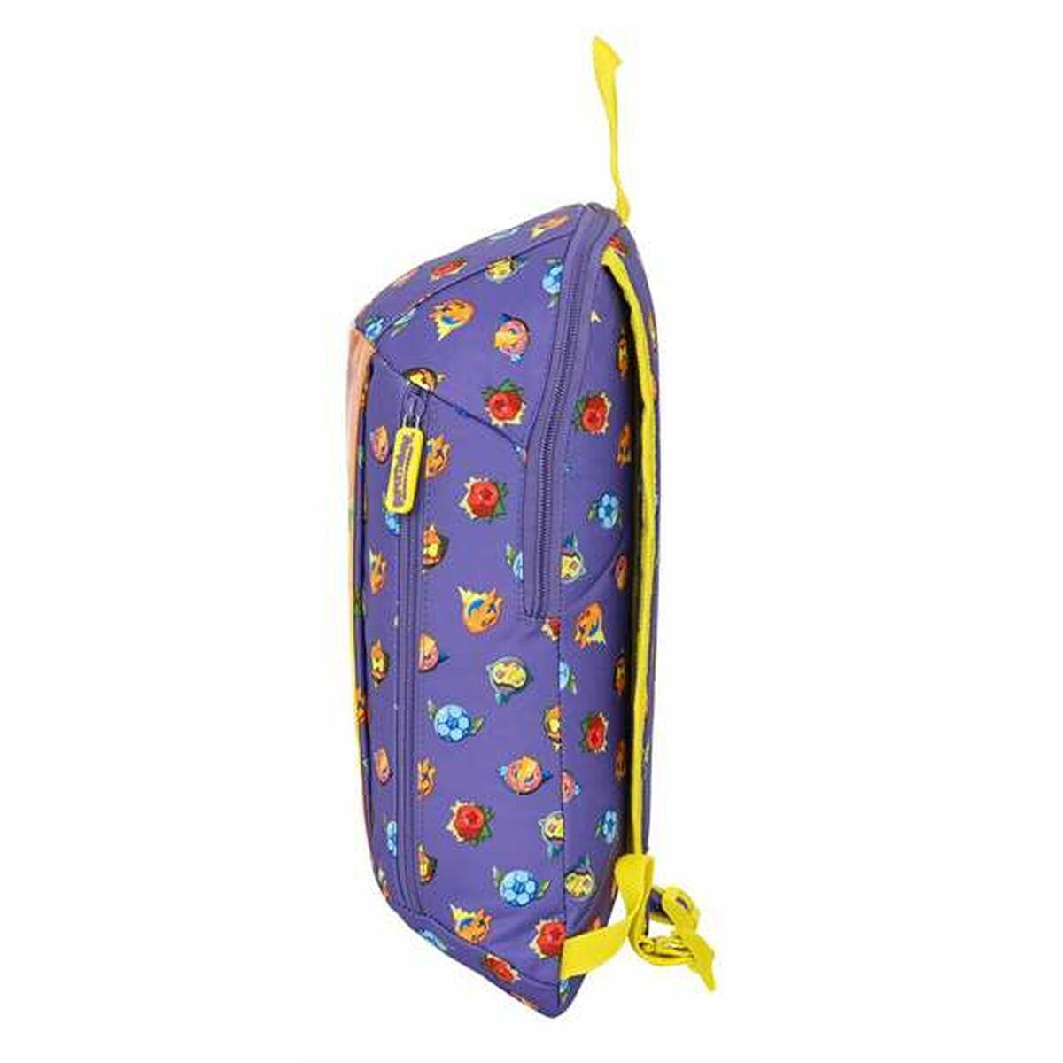 Mochila Infantil SuperThings Guardians of Kazoom Amarillo Morada 22 x 39 x 10 cm