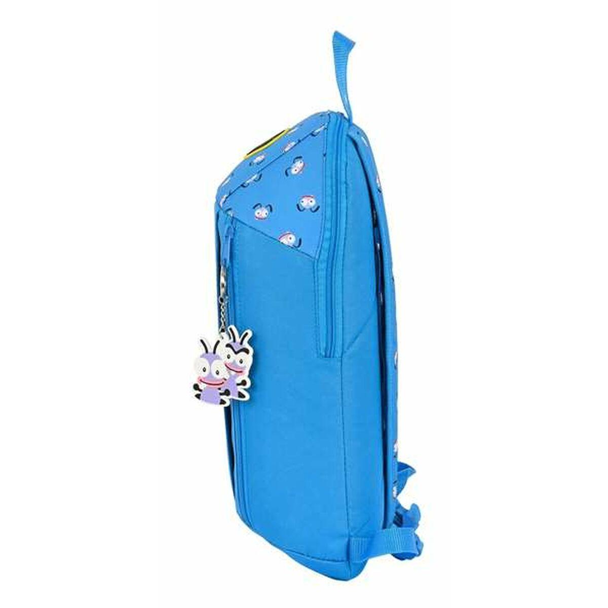 Mochila Infantil El Hormiguero Azul 22 x 39 x 10 cm