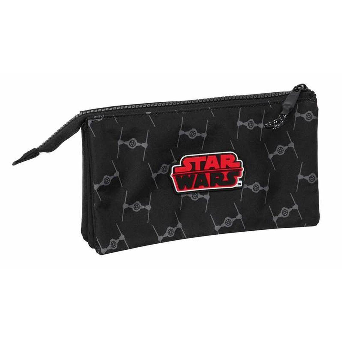 Portatodo Triple Star Wars The Fighter Negro 22 x 12 x 3 cm
